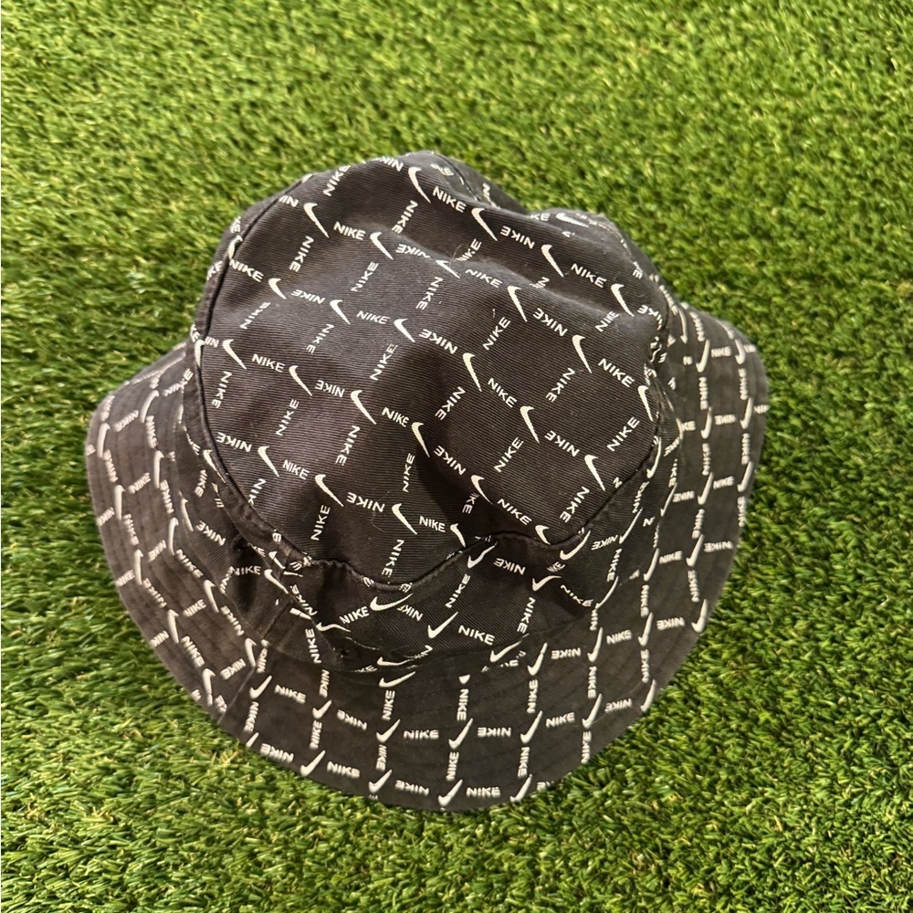 Nike Black and White Logo Bucket Hat
